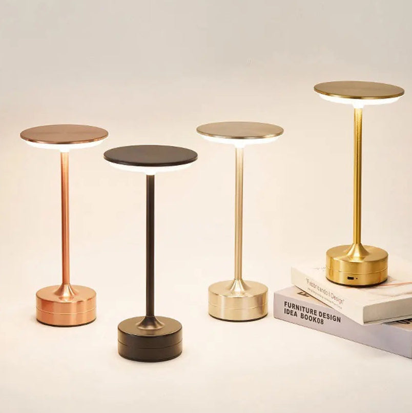 Crystal Table Lamp | Touch Control, 3 Color LED, USB Rechargeable